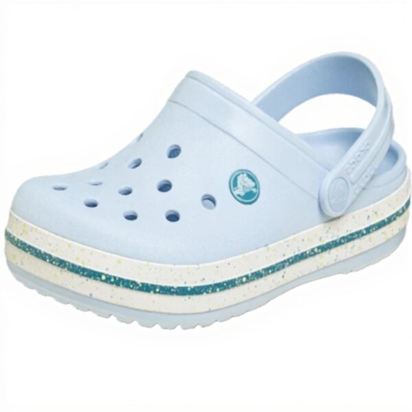 Crocs Bayaband Clog Garçon Mules Sabots Bleu Givré
