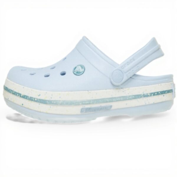 Crocs Bayaband Clog Garçon Mules Sabots Bleu Givré