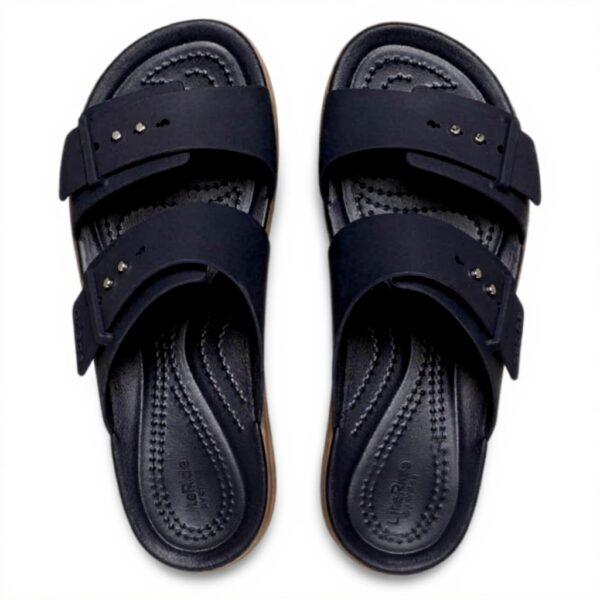 Crocs Brooklyn Buckle Sandale Femme Wedge Confortable