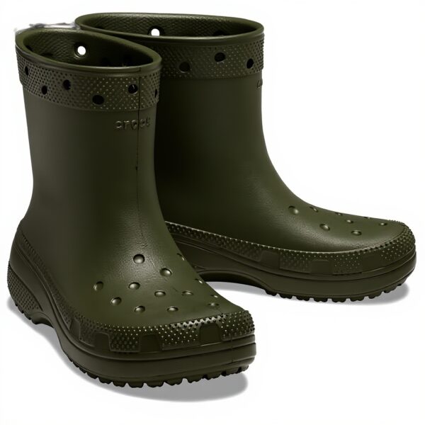 Crocs Classic Crush Clog Sabots Vert Militaire Femme