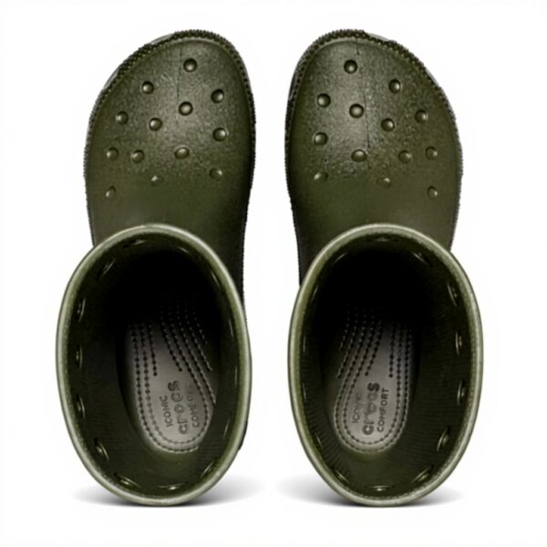 Crocs Classic Crush Clog Sabots Vert Militaire Femme