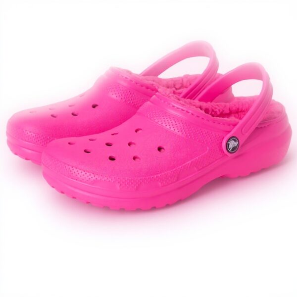 Crocs Classic Lined Clog Enfant Doublé Rose Sabot Mixte