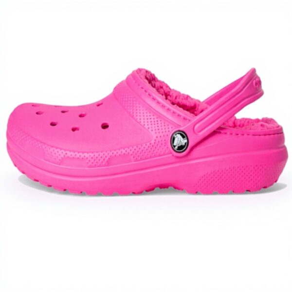 Crocs Classic Lined Clog Enfant Doublé Rose Sabot Mixte