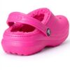 Crocs Classic Lined Clog Enfant Doublé Rose Sabot Mixte