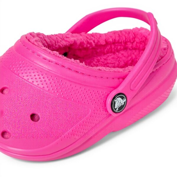 Crocs Classic Lined Clog Enfant Doublé Rose Sabot Mixte