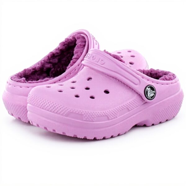 Crocs Classic Lined Clog Enfant Doublé Chaleureux Taffy Pink