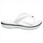 Tongs Crocs Crocband Mixte Blanc Confortable Légères