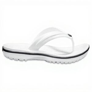 Tongs Crocs Crocband Mixte Blanc Confortable Légères