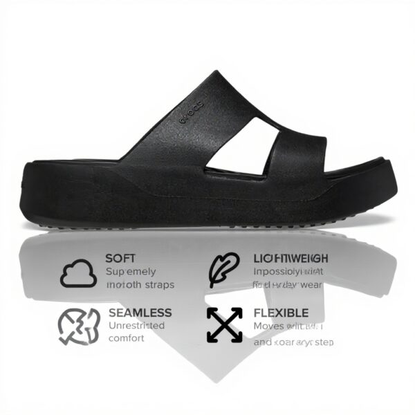 Sandales Crocs Getaway Plateforme Femme Violet Confort