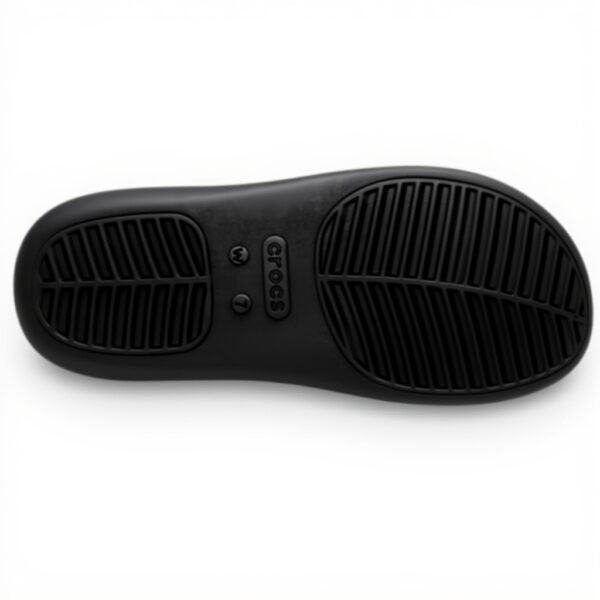 Sandales Crocs Getaway Patent Strappy Femme Noir Confort