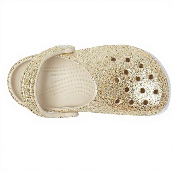 Crocs Mixte Enfant Classic Chunky Glitter Clog T Sabot, grès, 2728 EU