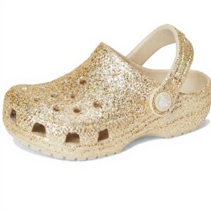 Crocs Mixte Enfant Classic Chunky Glitter Clog T Sabot, grès, 2728 EU