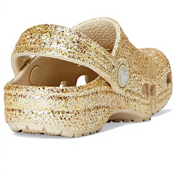 Crocs Mixte Enfant Classic Chunky Glitter Clog T Sabot, grès, 2728 EU