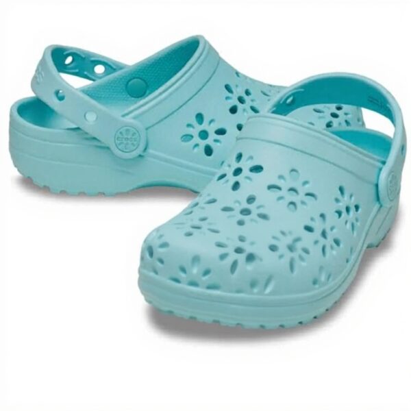 Crocs Mixte Enfant Classic Floral Cut Out Clog K Sabot