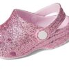 Sabots Crocs Paillettes Rose Lait Enfant Mules Confortables