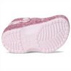 Sabots Crocs Paillettes Rose Lait Enfant Mules Confortables