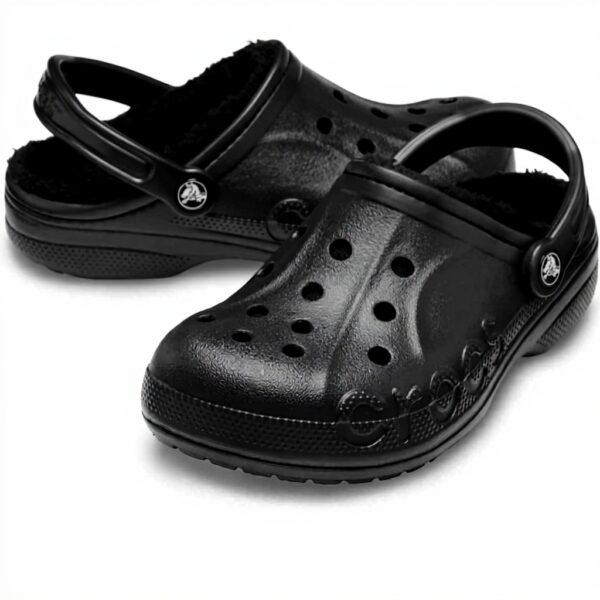 Sabots Crocs Baya Lined Confort Adulte Noir Unisexe
