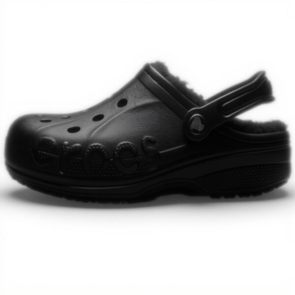Sabots Crocs Baya Lined Confort Adulte Noir Unisexe