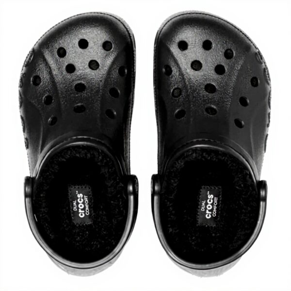 Sabots Crocs Baya Lined Confort Adulte Noir Unisexe