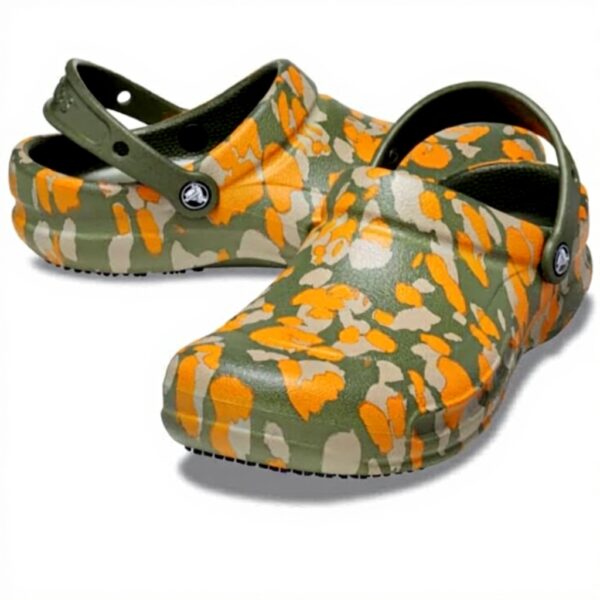 Sabots Crocs Bistro Work Graphic Army Green Unisexe Adulte