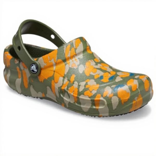 Sabots Crocs Bistro Work Graphic Army Green Unisexe Adulte