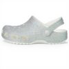 Crocs Unisexe Enfant Classic Iridescent Glitter CgK Sabots, White, 3435 EU