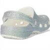 Crocs Unisexe Enfant Classic Iridescent Glitter CgK Sabots, White, 3435 EU