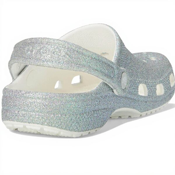 Crocs Unisexe Enfant Classic Iridescent Glitter CgK Sabots, White, 3435 EU