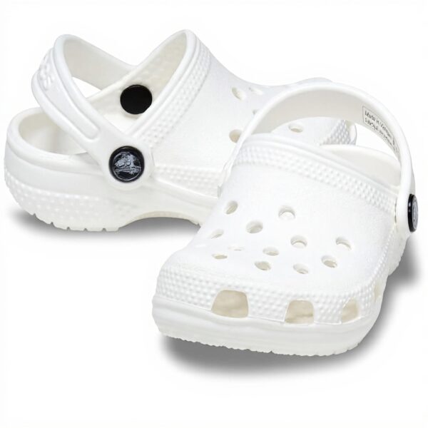 Crocs Sabots Enfant Blanc Mousse Croslite Confortable