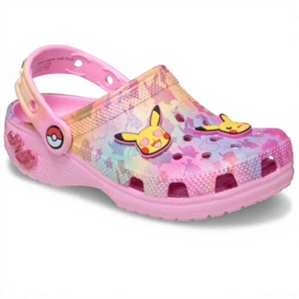 Sabots Crocs Pikachu Rose Enfant Confort Personnalisable