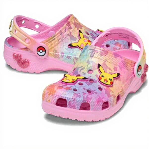 Sabots Crocs Pikachu Rose Enfant Confort Personnalisable
