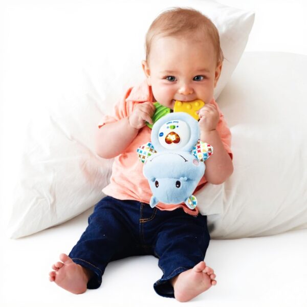 VTech Croc Hippo Bleu Peluche Bébé Interactive Apaisante