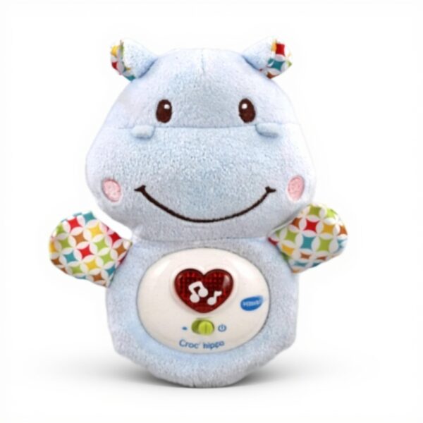 VTech Croc Hippo Bleu Peluche Bébé Interactive Apaisante