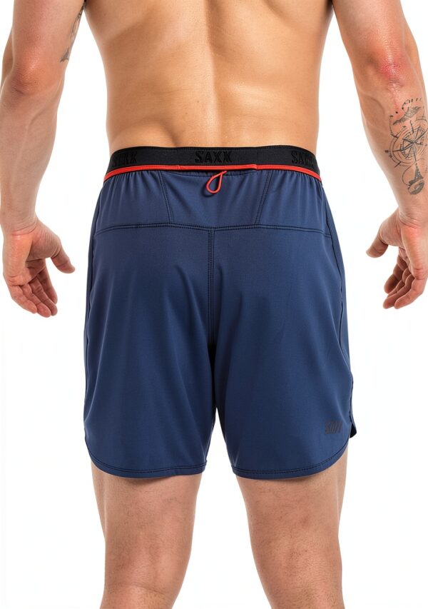 Short de course SAXX Hightail 2N1 doublure compression homme-4