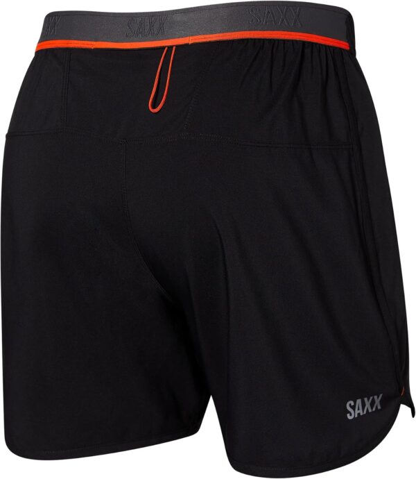 Short de course SAXX HIGHTAIL 2N1 doublure compression noir-2