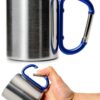 Tasse camping Outdoor Saxx acier inoxydable léger mousqueton-0