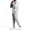 Pantalon SAXX 3Six Five Gris cendré chiné Homme-2