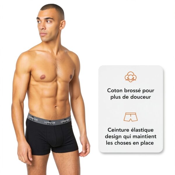 Boxer homme FM London coton stretch anti odeurs confortable-1