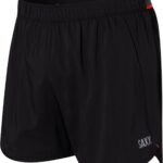 Short de course SAXX HIGHTAIL 2N1 doublure compression noir-0