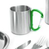 Outdoor Saxx Tasse Camping Acier Inoxydable Mousqueton-5