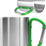Outdoor Saxx Tasse Camping Acier Inoxydable Mousqueton-0