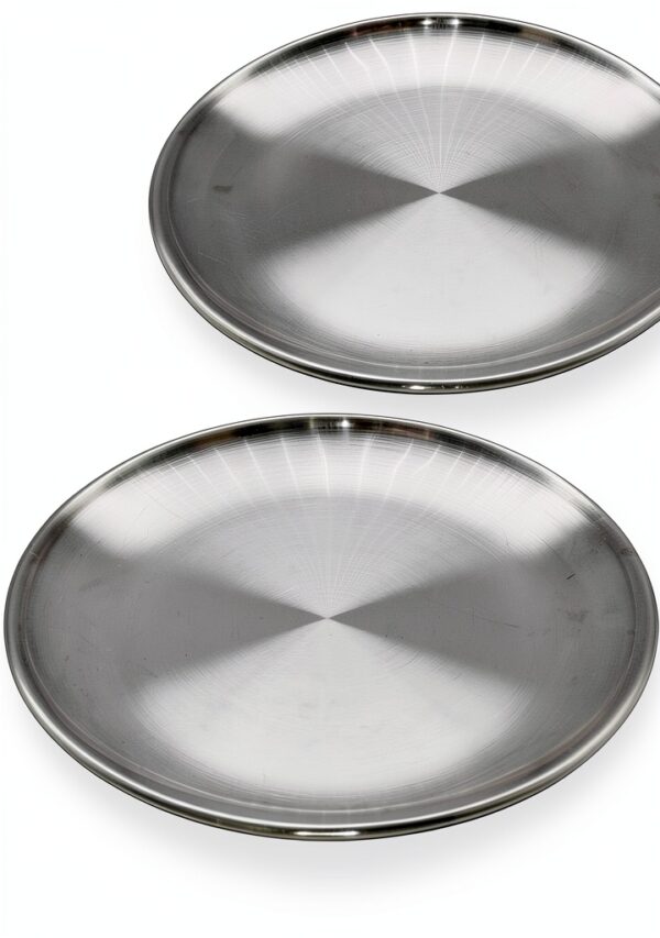 Assiettes camping Outdoor Saxx acier inoxydable incassables