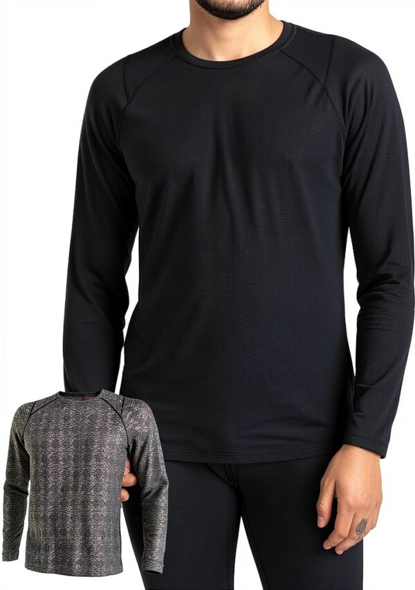 SAXX Maillot de corps sport homme manches longues noir