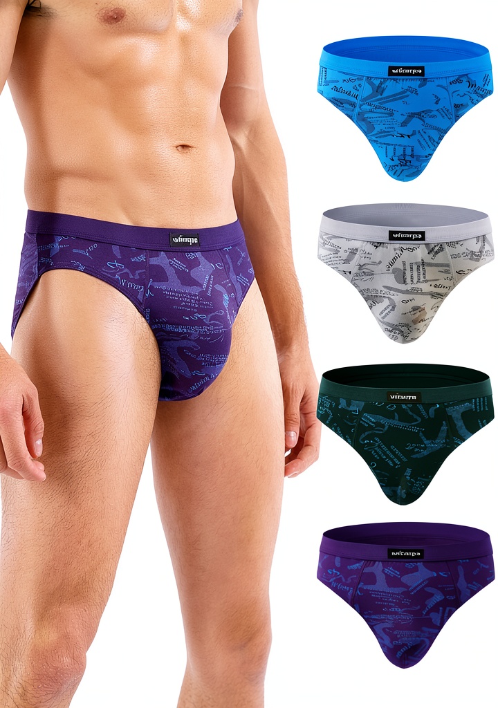Slip Homme Wirarpa Microfibre montrant détails construction et élasticité