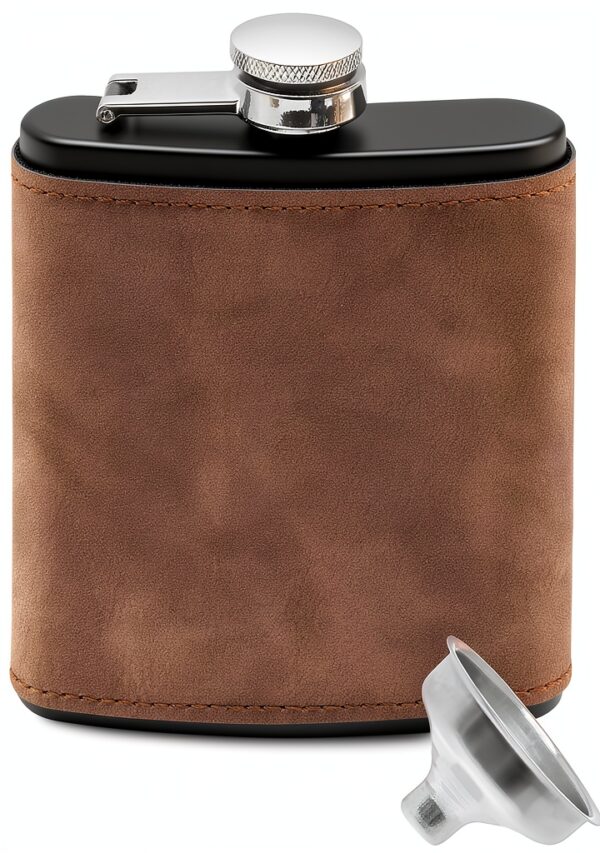 Flasque Outdoor Saxx acier inoxydable design cuir 175 ml