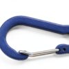 Mousquetons aluminium Outdoor Saxx 5 cm bleu camping-5