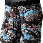 Sous-vêtements Saxx Boxer Brief léger adulte Montagne Noir-0