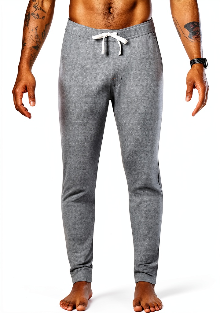 Pantalon de détente SAXX gris foncé chiné sur fond neutre