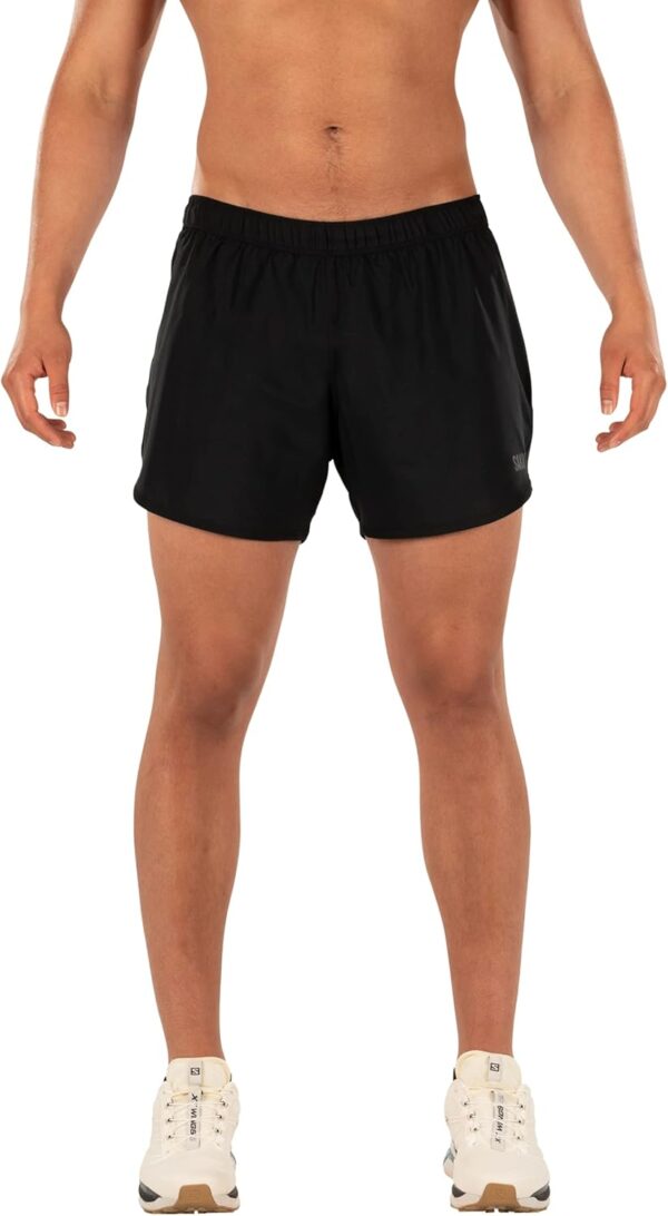 Short de course SAXX HIGHTAIL 2N1 doublure compression noir-3