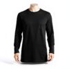 SAXX Chemise nuit homme modal coupe décontractée Noir-4